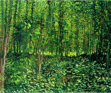 WOODS AND UNDERGROWTH, C.1887 - Van Gogh Painting On Canvas